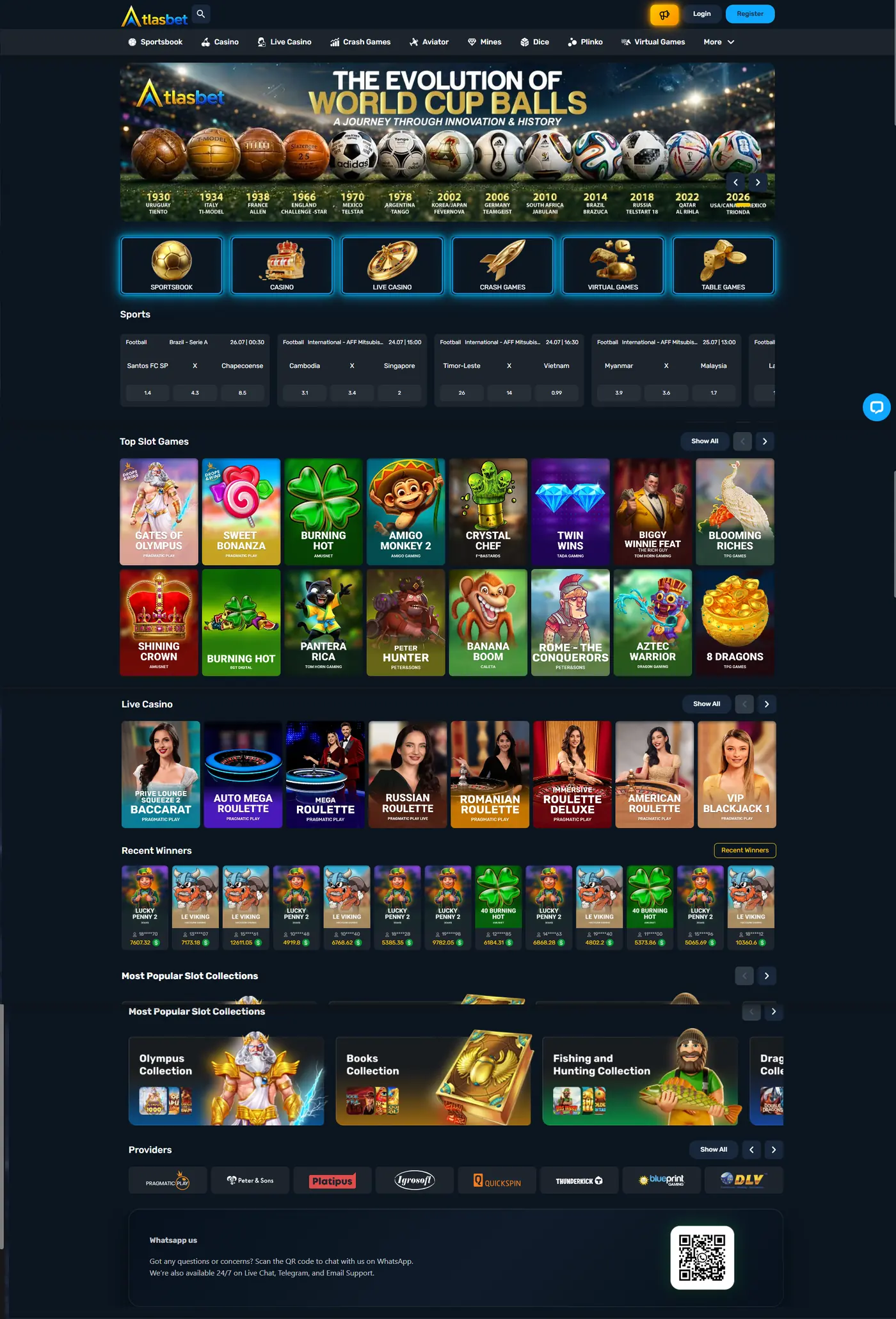 Atlasbet on desktop